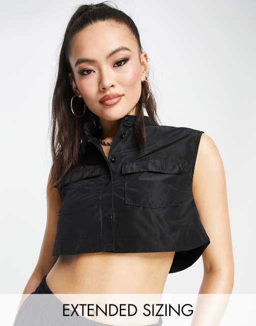 UTILITY CROP SHIRT