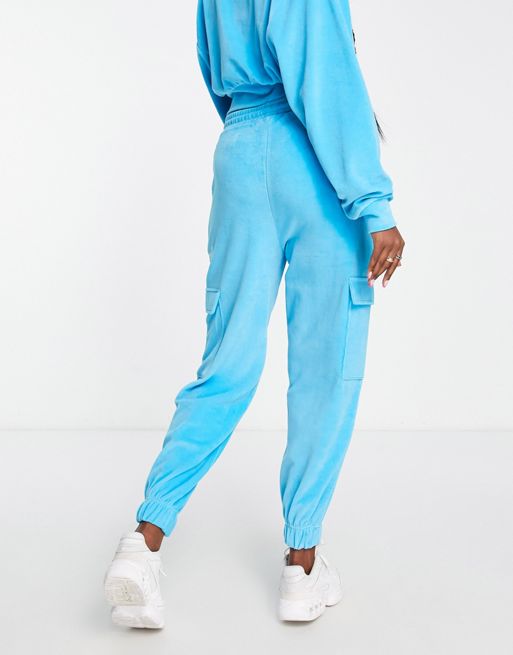 Juicy Couture co-ord velour tracksuit bottoms with diamante logo in pink