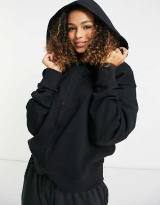 plain black oversized hoodie