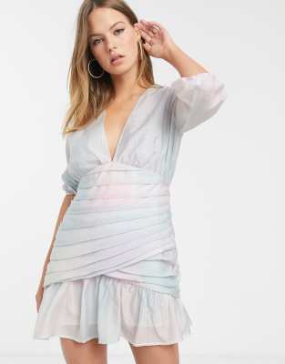 rainbow mini dress