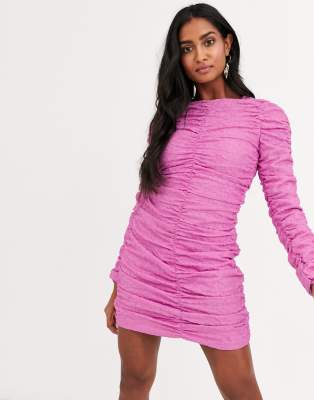 Atoir starlight ruched bodycon dress-Pink