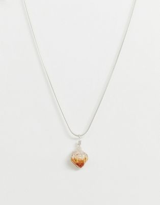 Aura Crystals från Calum Best – Halsband med citrine-stenar för framgång och lycka-Orange