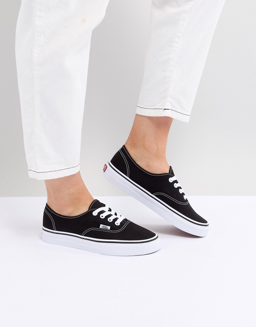 Autentiske sneakers i sort og hvid fra Vans