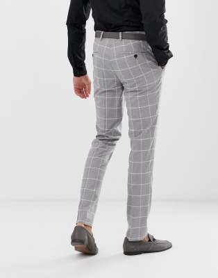 light grey checkered pants