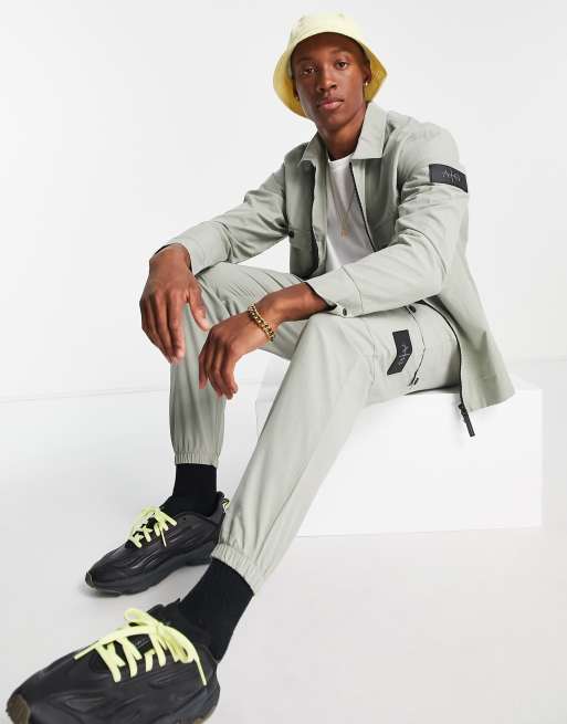 Avant Garde - Airwave - Pantaloni cargo verde salvia