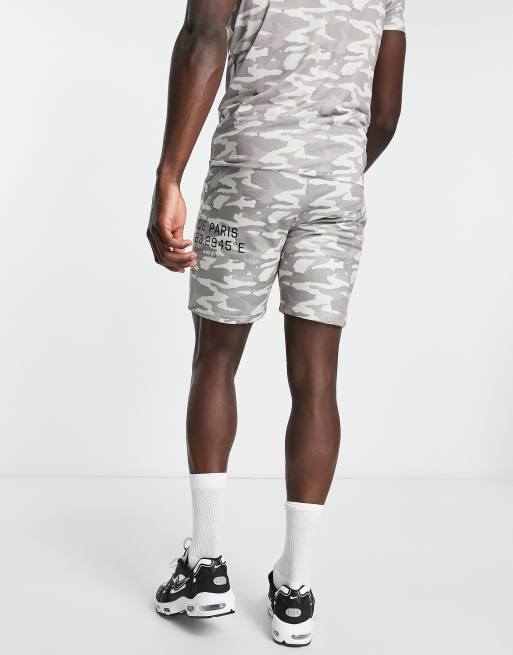 Avant Garde - Grid - Short d'ensemble à motif camouflage - Écru, 2 de 4
