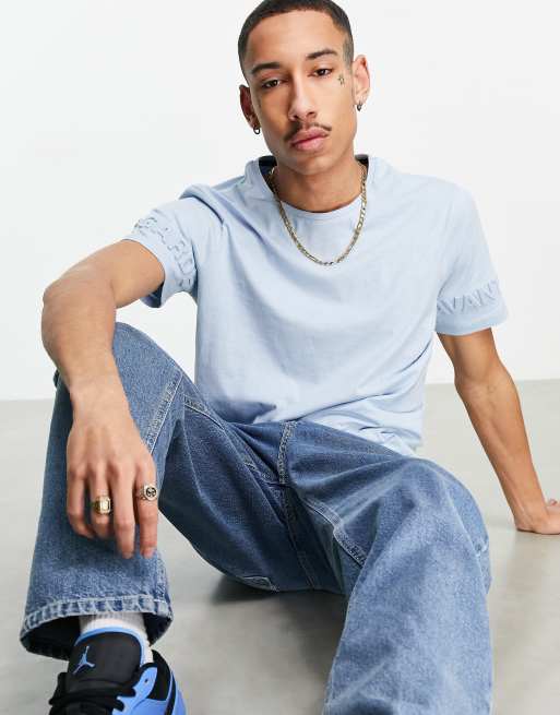 Avant Garde patrick slim fit t-shirt in blue | ASOS