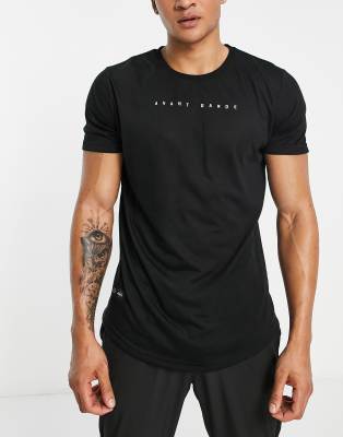 Avant Garde – Thurman – T-Shirt in Schwarz