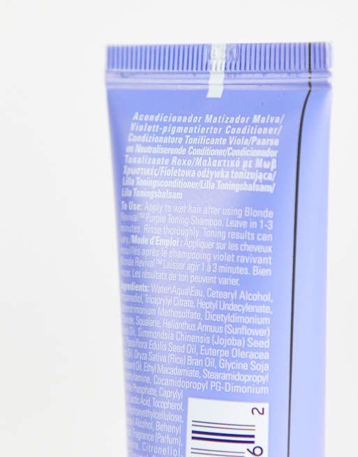 Aveda - Blonde Revival Purple Toning Conditioner - Balsamo riflessante viola da 40ml formato da viaggio, 4 di 4