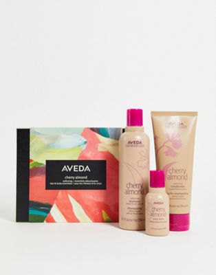 Aveda Cherry Almond Softening Hair & Body Essentials Gift Set (save 20%)-No colour