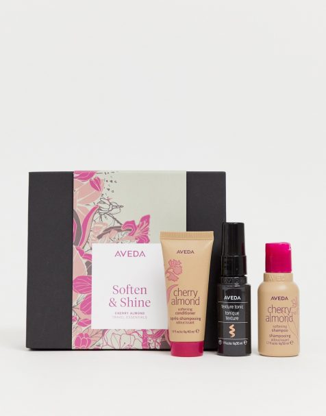 Aveda - Soften & Shine Cherry Almond Travel Essentials - Haarset in reisformaat