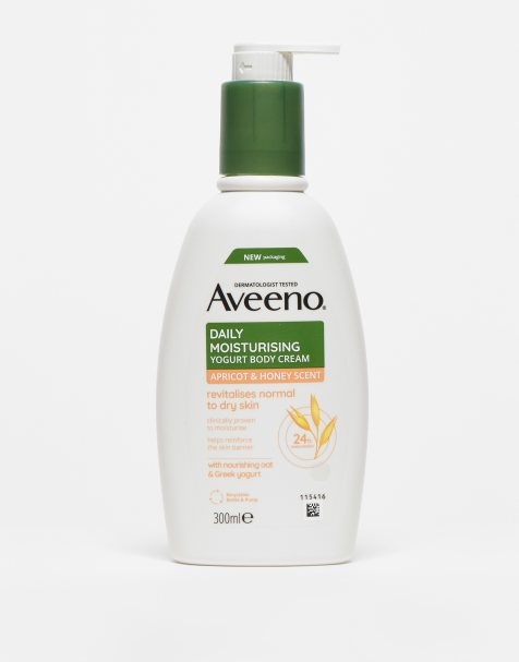 Aveeno Daily Moisturising Yogurt Body Cream Apricot &amp; Honey Scent 300ml