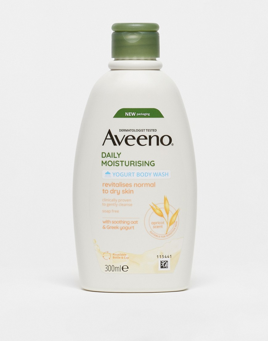 Aveeno Daily Moisturising Yogurt Body Wash Apricot & Honey 300ml-No colour