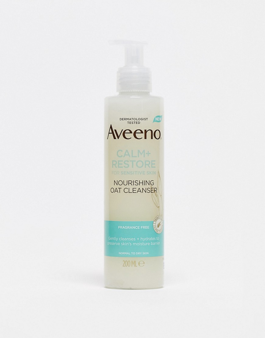 Aveeno Face Calm and Restore Nourishing Oat Cleanser 200ml-No colour