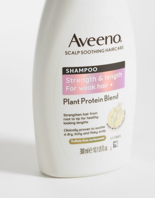 Aveeno Hair Strength + Length Shampoo, Scalp Soothing, Colloidal Oat 300ml, 3 of 4