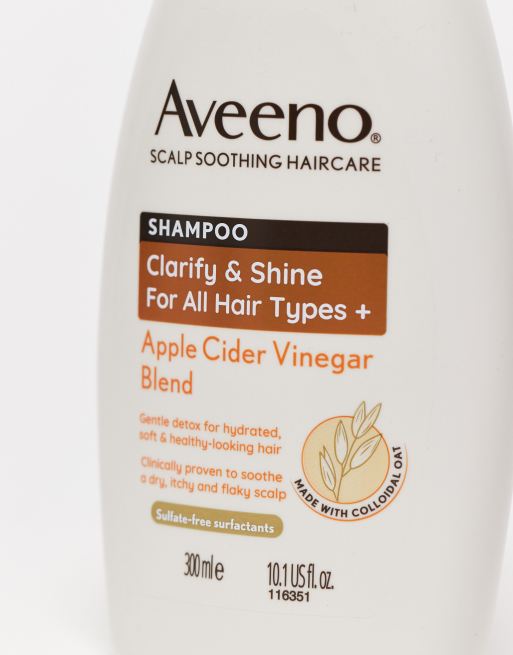 Aveeno Haircare Clarify and Shine+ Apple Cider Vinegar Shampoo 300ml, 2 of 4