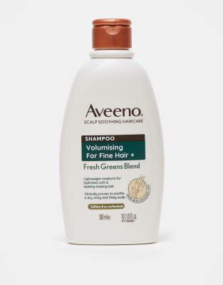 Aveeno Haircare Volumising+ Fresh Greens Blend Shampoo 300ml-No colour