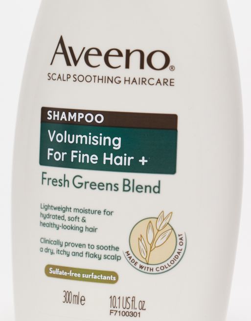 Aveeno Haircare Volumising+ Fresh Greens Blend Shampoo 300ml, 3 of 4