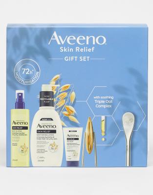Aveeno Skin Relief Range Gift Set ft. Body Oil Spray - 11% saving-No colour