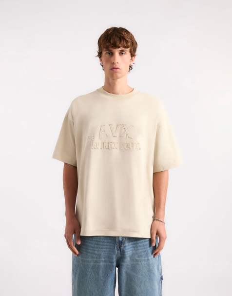 AVX Field short sleeve t-shirt in sand brown