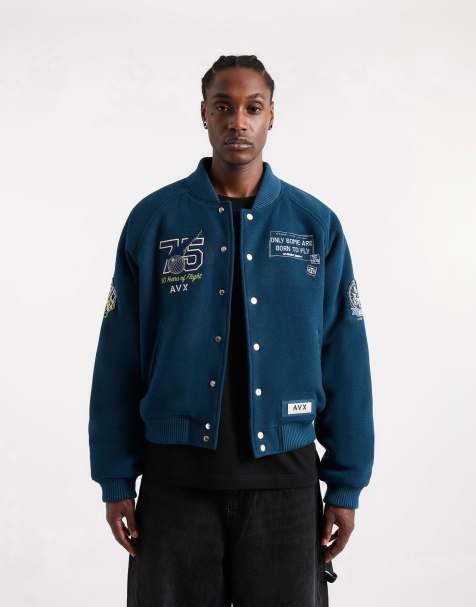 AVX Jactar long sleeve jacket in petrol - view 1