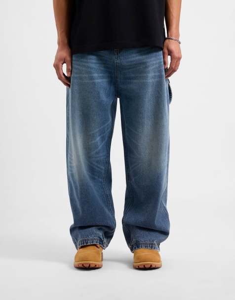 AVX Mitch denim pants in mid denim blue in mid denim blue