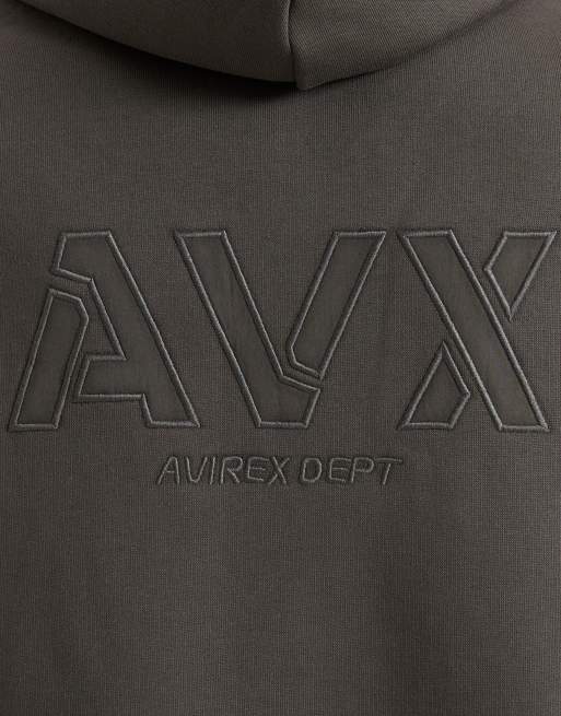 AVX Nova full zip hoodie in chocolate brown, 5 of 6