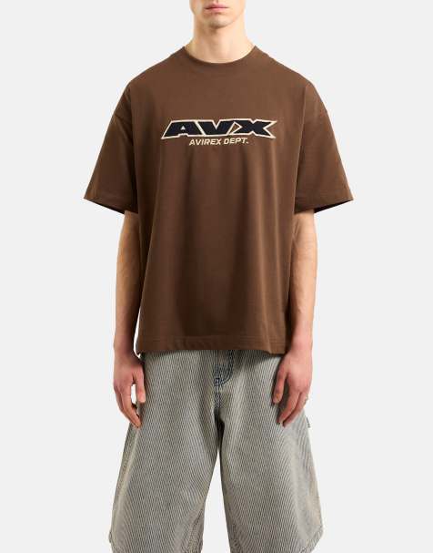 AVX Squadron short sleeve t-shirt in dark brown - view 1