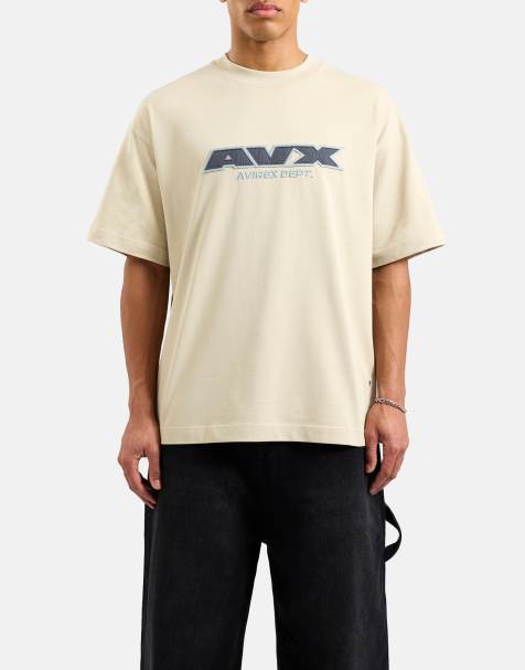 AVX Squadron short sleeve t-shirt in sand brown