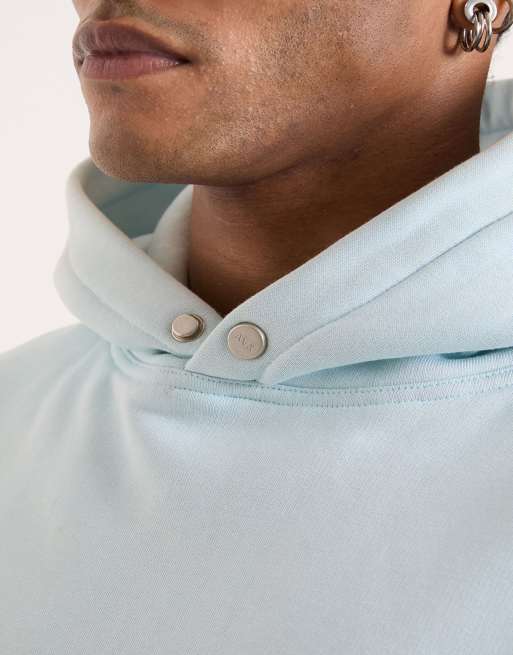 AVX Stamped hoodie in ice blue, 4 of 6
