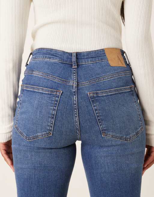 AWARE - Alice - Jean droit stretch à taille haute - Bleu moyen délavé, 4 de 5