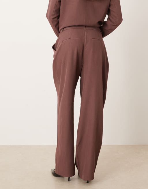 AWARE – Elegante Hose in Terracotta mit weitem Bein, Kombiteil, 4 von 5