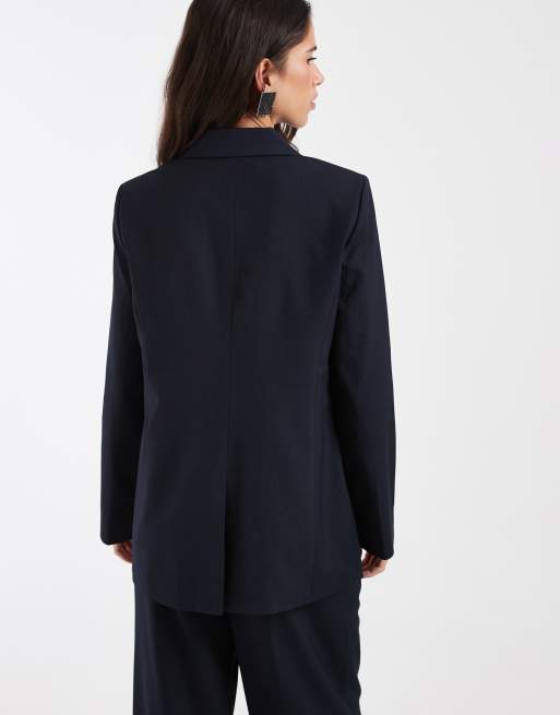 AWARE ensemble 2 pièces blazer ajusté oversize bleu marine, 4 de 4