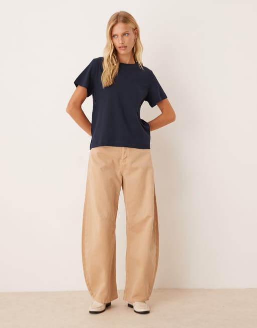 AWARE heavy weight boxy t-shirt in navy, 2 of 4