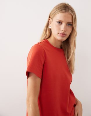 Aware Heavy Weight Boxy T-shirt In Red