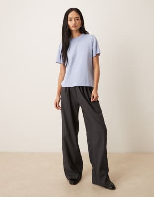 Aware Heavy Weight Boxy Tee In Blue