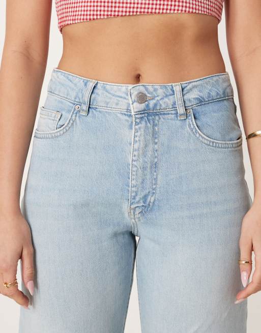 AWARE – Ljusblå, raka och tvättade jeans med avslappnad passform, 5 av 5
