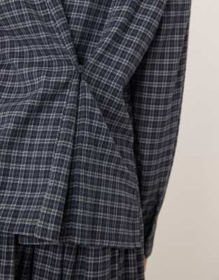 Aware Oversized Boyfriend Fit Oxford Shirt In Blue