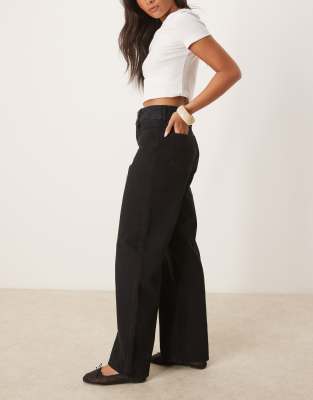 Aware Rena Mid Rise Wide Leg Jeans