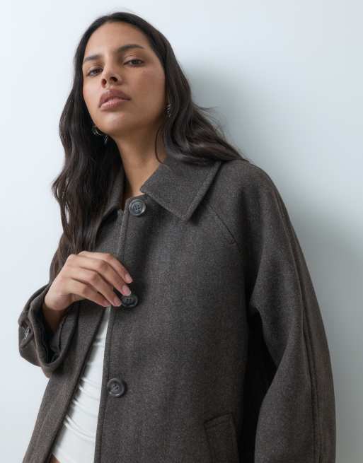 AWARE short tailored jacket in chocolate brown, 3 of 5