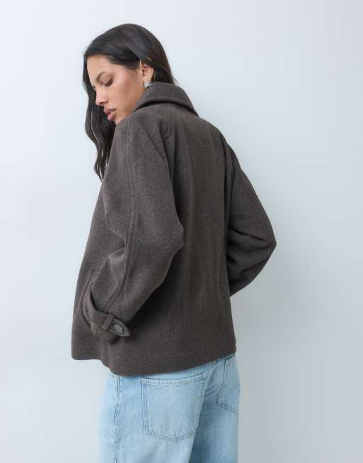 AWARE short tailored jacket in chocolate brown, 4 of 5