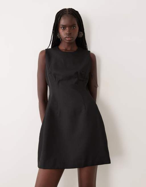 AWARE sleevless o-neck mini dress in black, 4 of 4