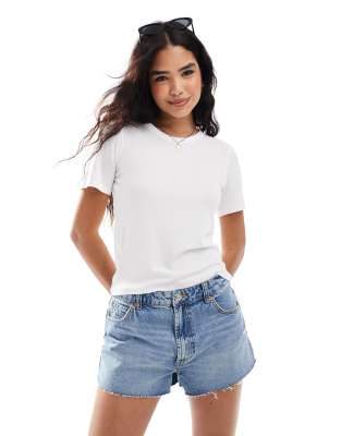 AWARE AWARE supersoft ribbed t-shirt in white