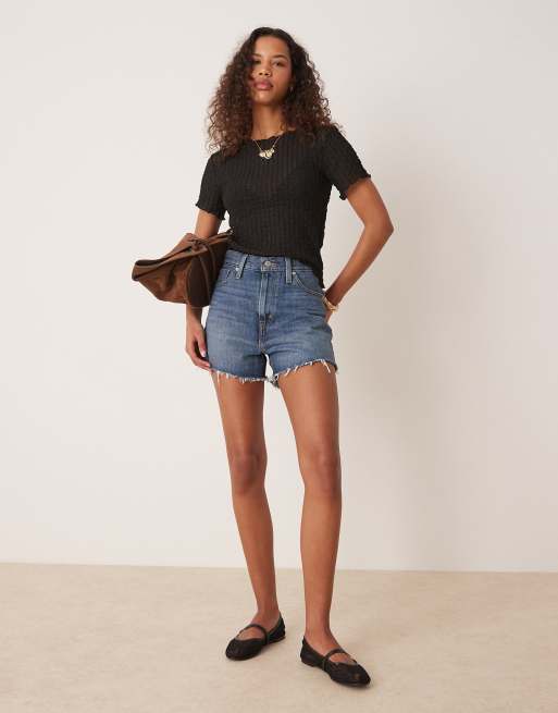 AWARE - T-shirt mini nera testurizzata , 2 di 4