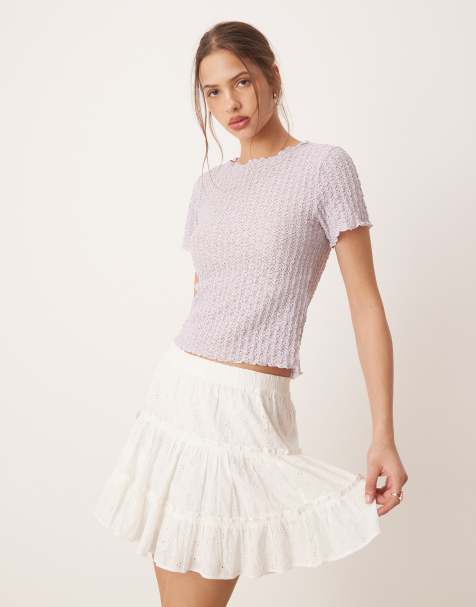 AWARE textured baby t-shirt in lilac - view 1