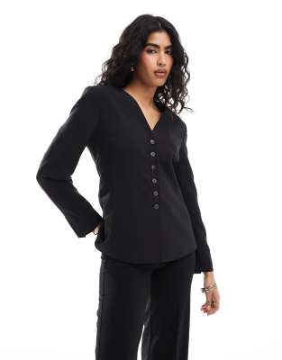 AWARE AWARE waisted blazer in black
