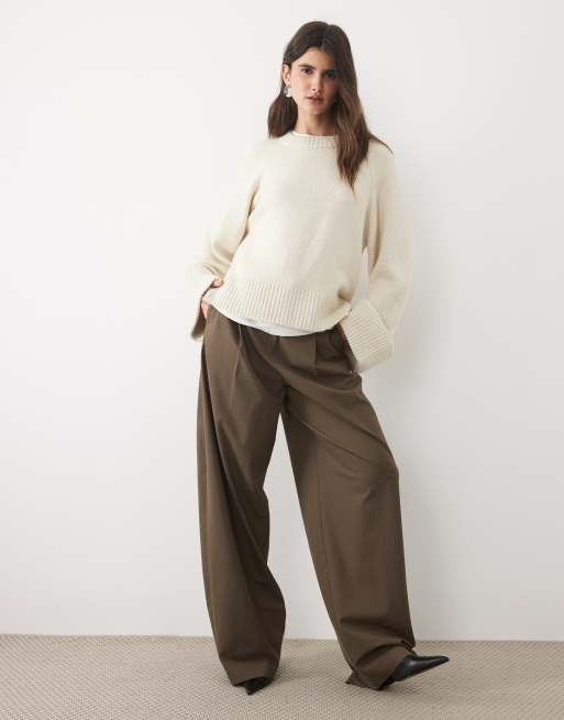 AWARE wide sleeve jumper in cream, 2 of 4