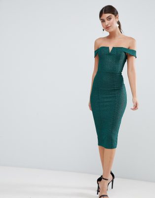 ax paris bardot midi dress