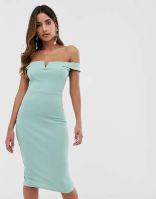 asos duck egg blue dress