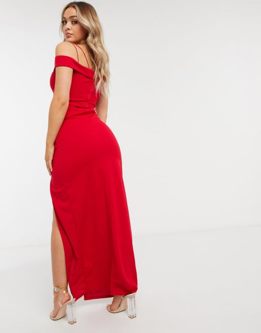 Ax paris best sale bardot maxi dress